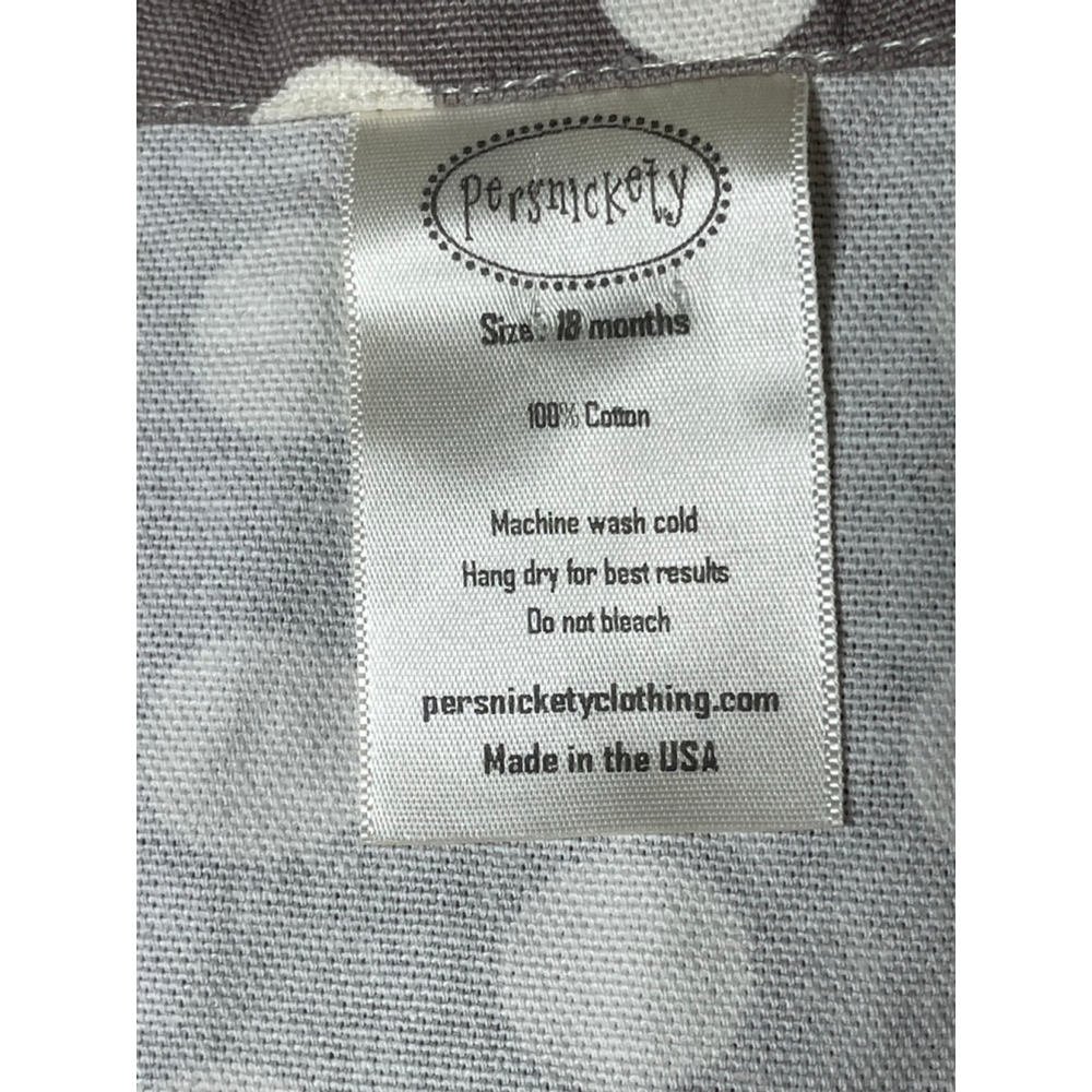 Baby Persnickety Jacket Gray White Polka Dot 18 Months - Picture 8 of 10